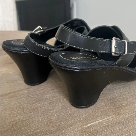 Naturalizer Leather Wedge Sandals Open Toe Slingback Women’s Size 7.5 - Picture 5 of 13